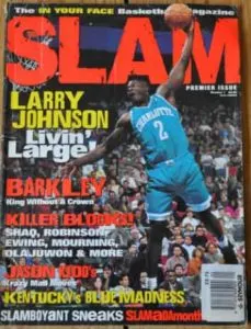 Larry Johnson on the Cover of 92 Slam Magazine in 